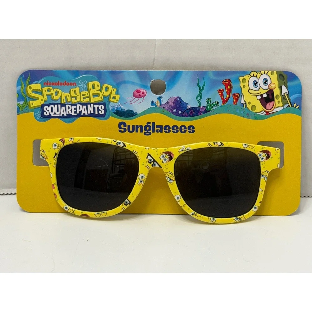 Nickelodeon SpongeBob SquarePants Sunglasses Yellow Character Print New